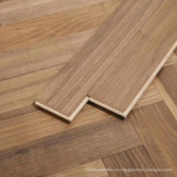 herringbone brushed American Walnu